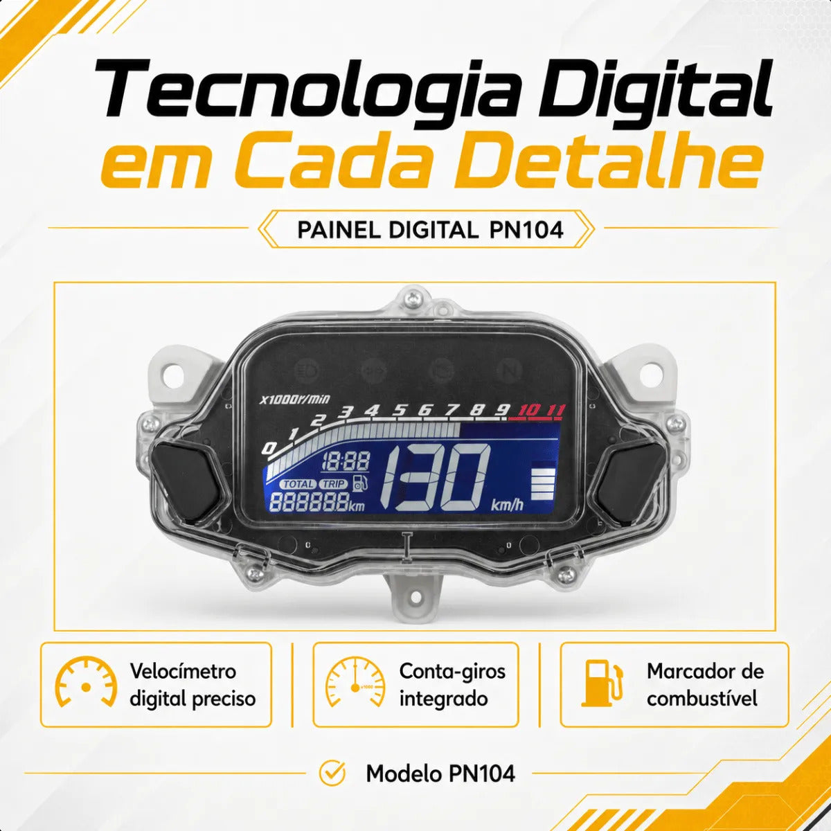 Painel Digital Blackout Honda Cg Fan Titan 160 2015/2022