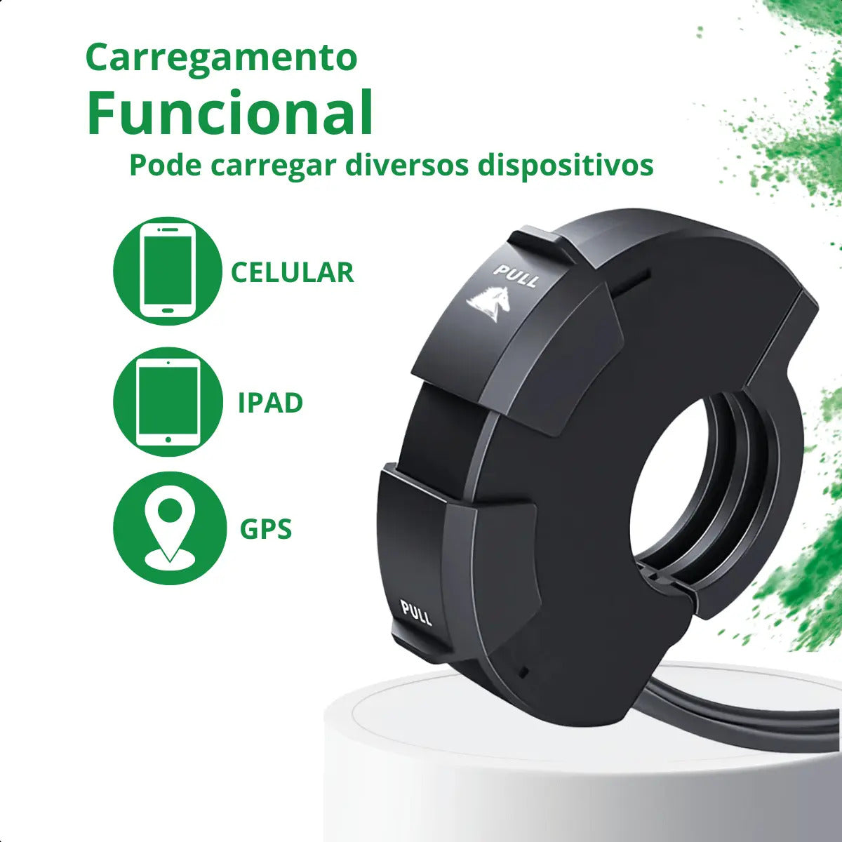 Carregador Celular Moto Usb Tipo C 12v Prova D'água Aurora