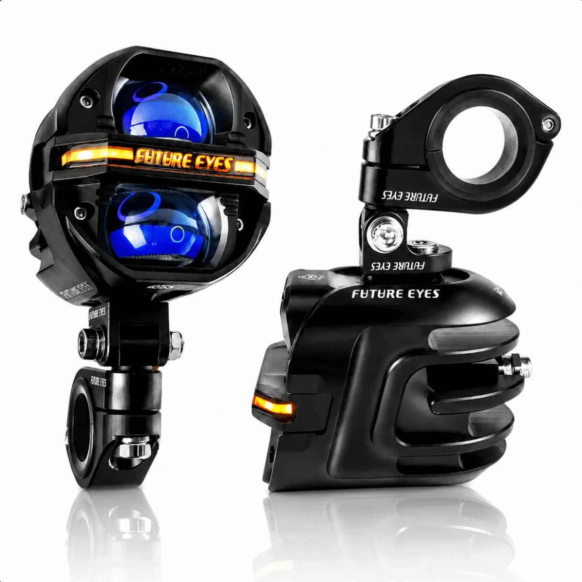 Par Farol De Milha Para Moto Led Auxiliar Neblina 120w X80