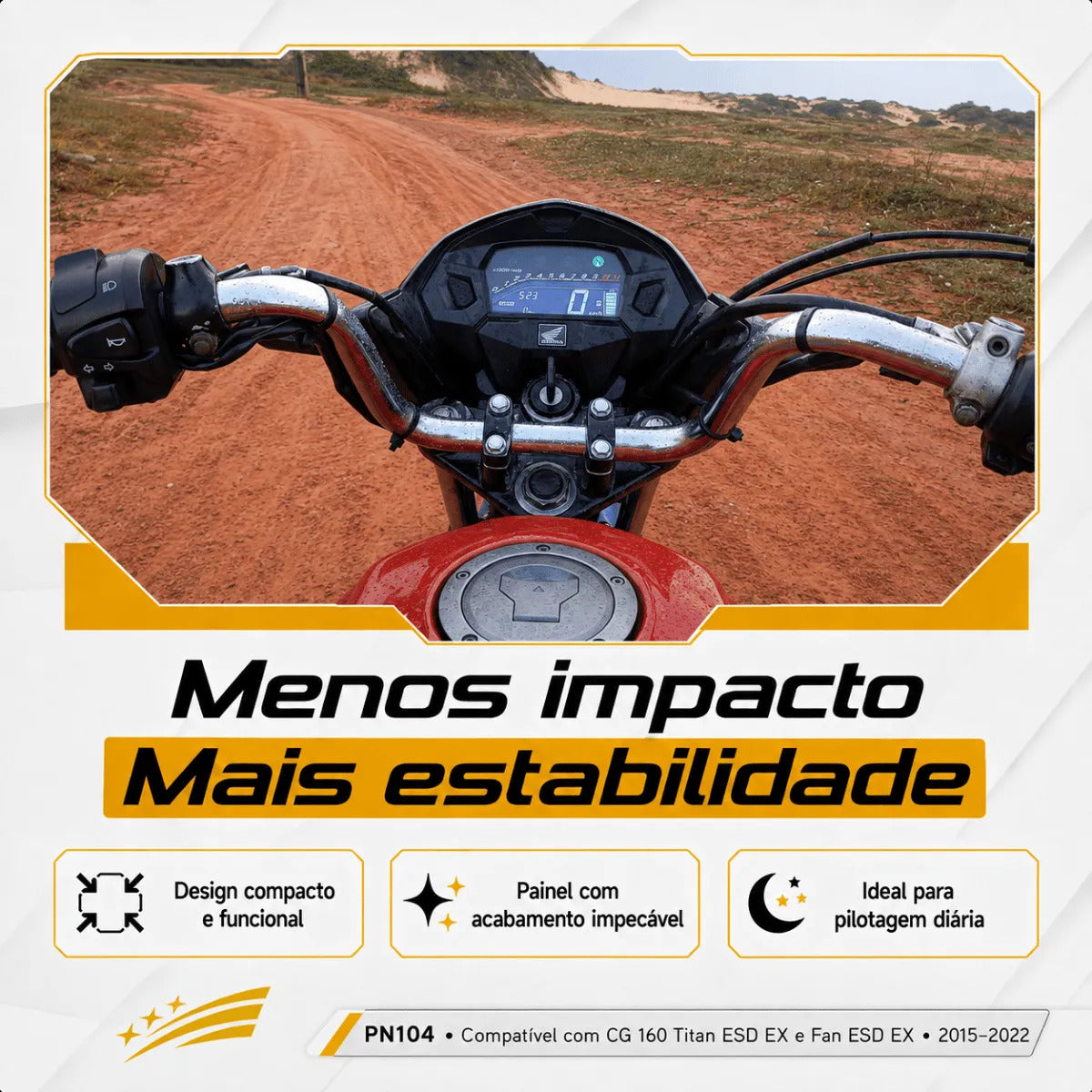 Painel Digital Blackout Honda Cg Fan Titan 160 2015/2022