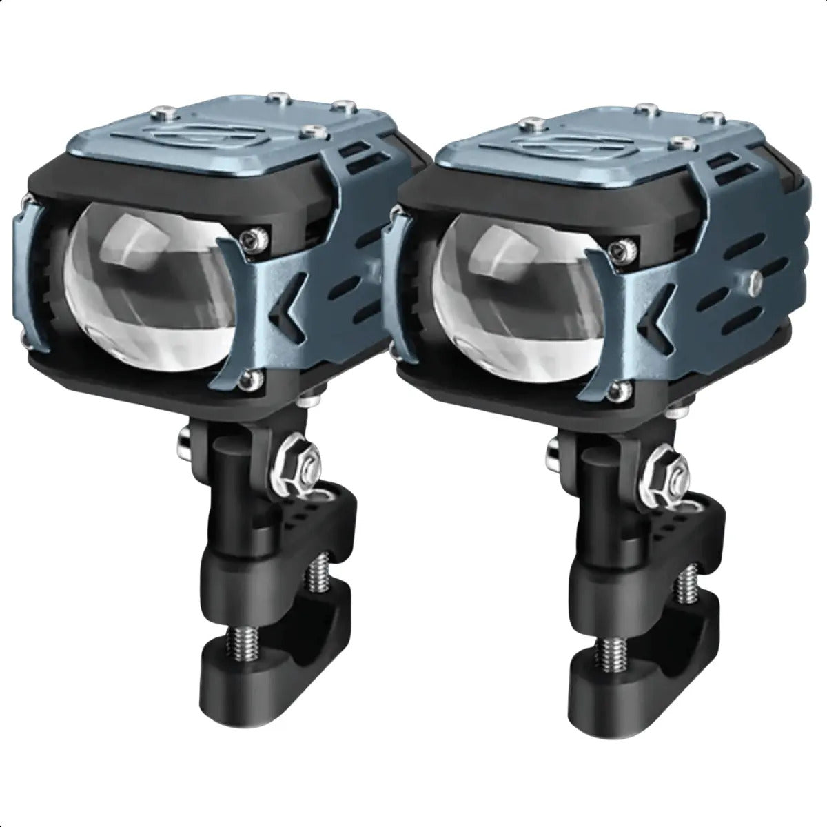 Par Farol De Milha Para Motocicleta Led Auxiliar Neblina 60w