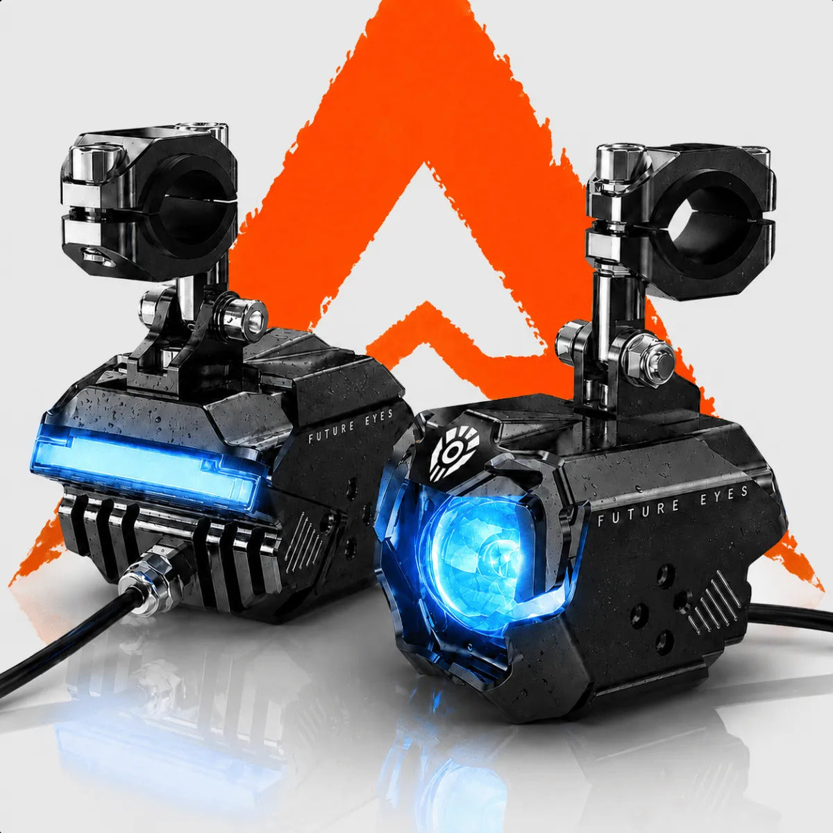 Par Farol De Milha Moto Lâmpada Led Auxiliar Neblina 120w