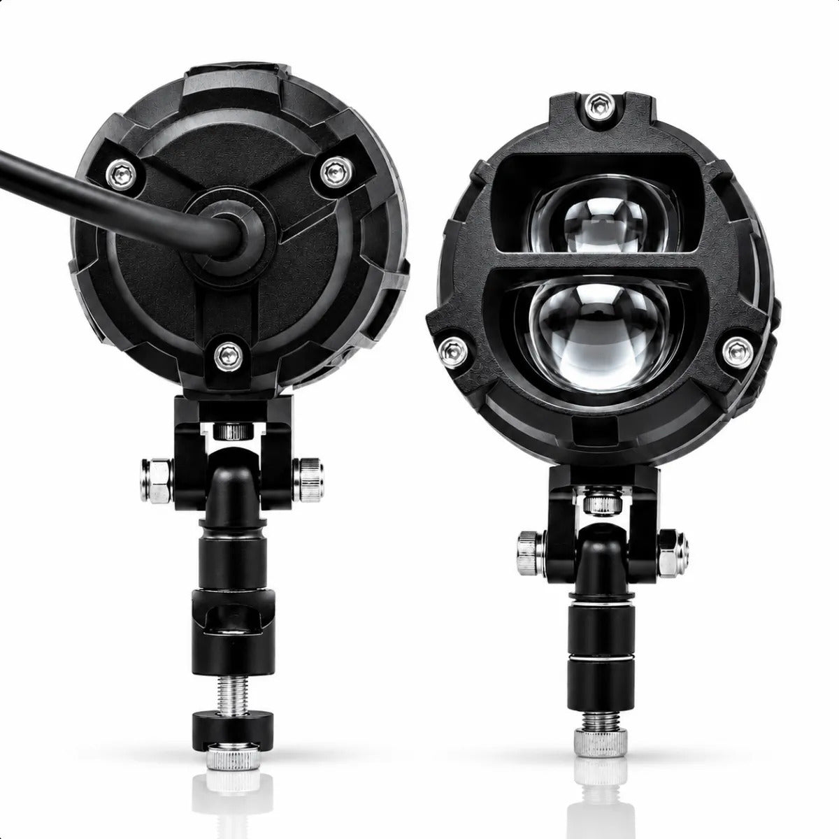 Par Farol De Milha Moto Led Lâmpada Auxiliar Neblina 120w