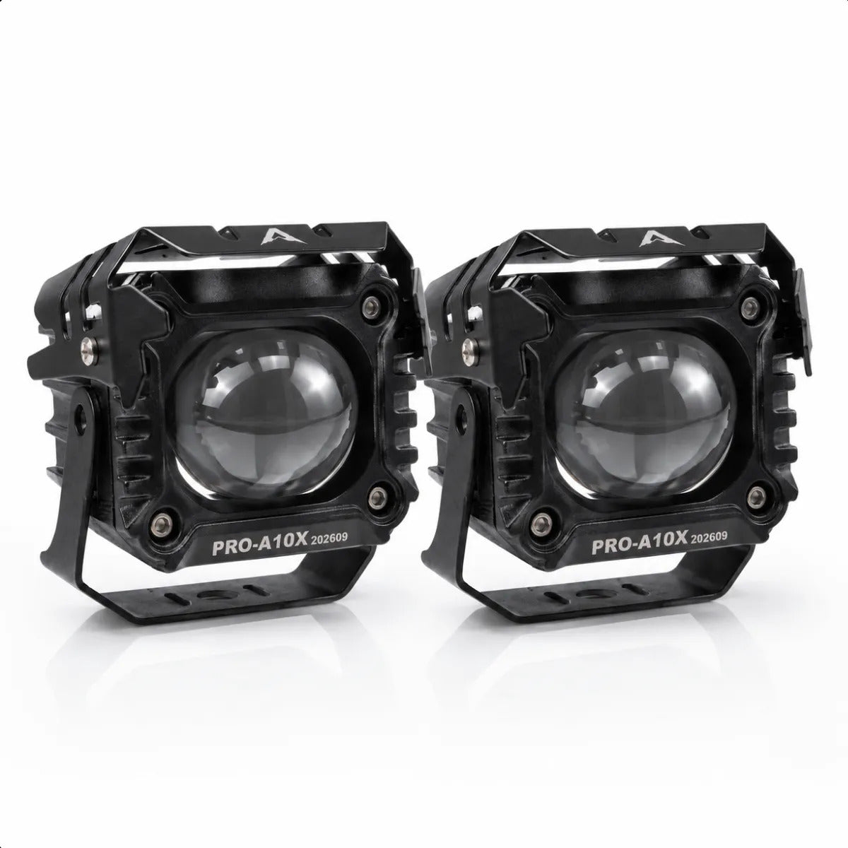 Par Farol Led Auxiliar Moto 60w Bicolor Ip67 6000lm Neblina