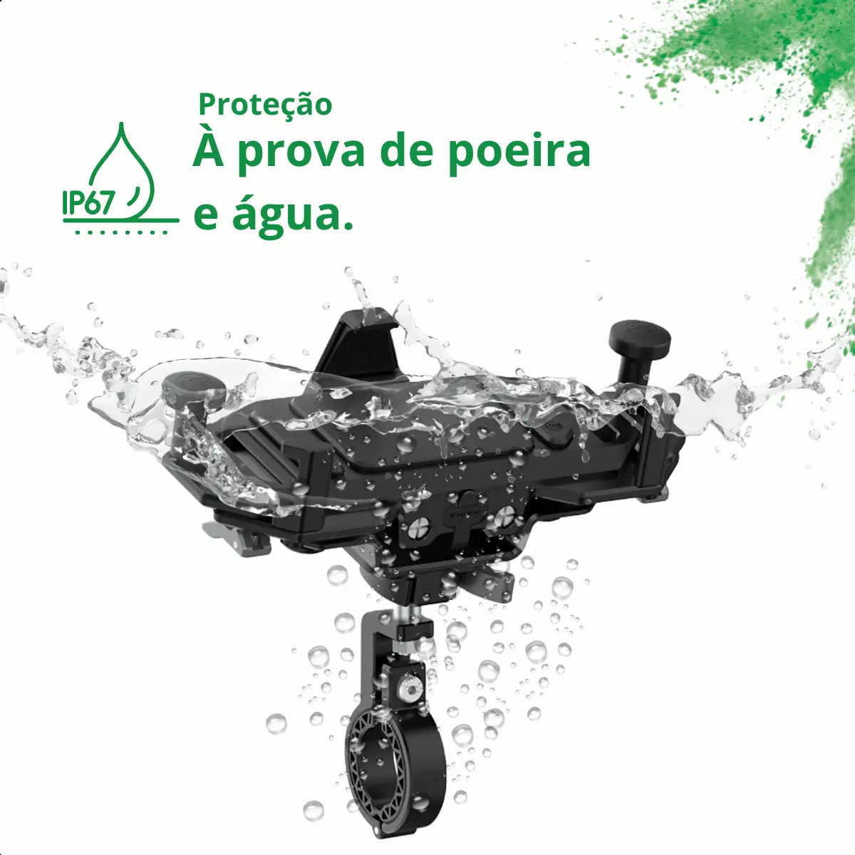 Suporte De Celular Para Moto Com Carregador Universal Usb C