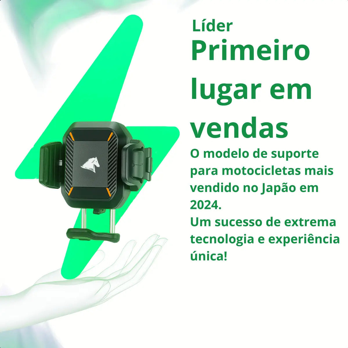 Suporte Celular Com Carregador De Moto Universal Antifurto