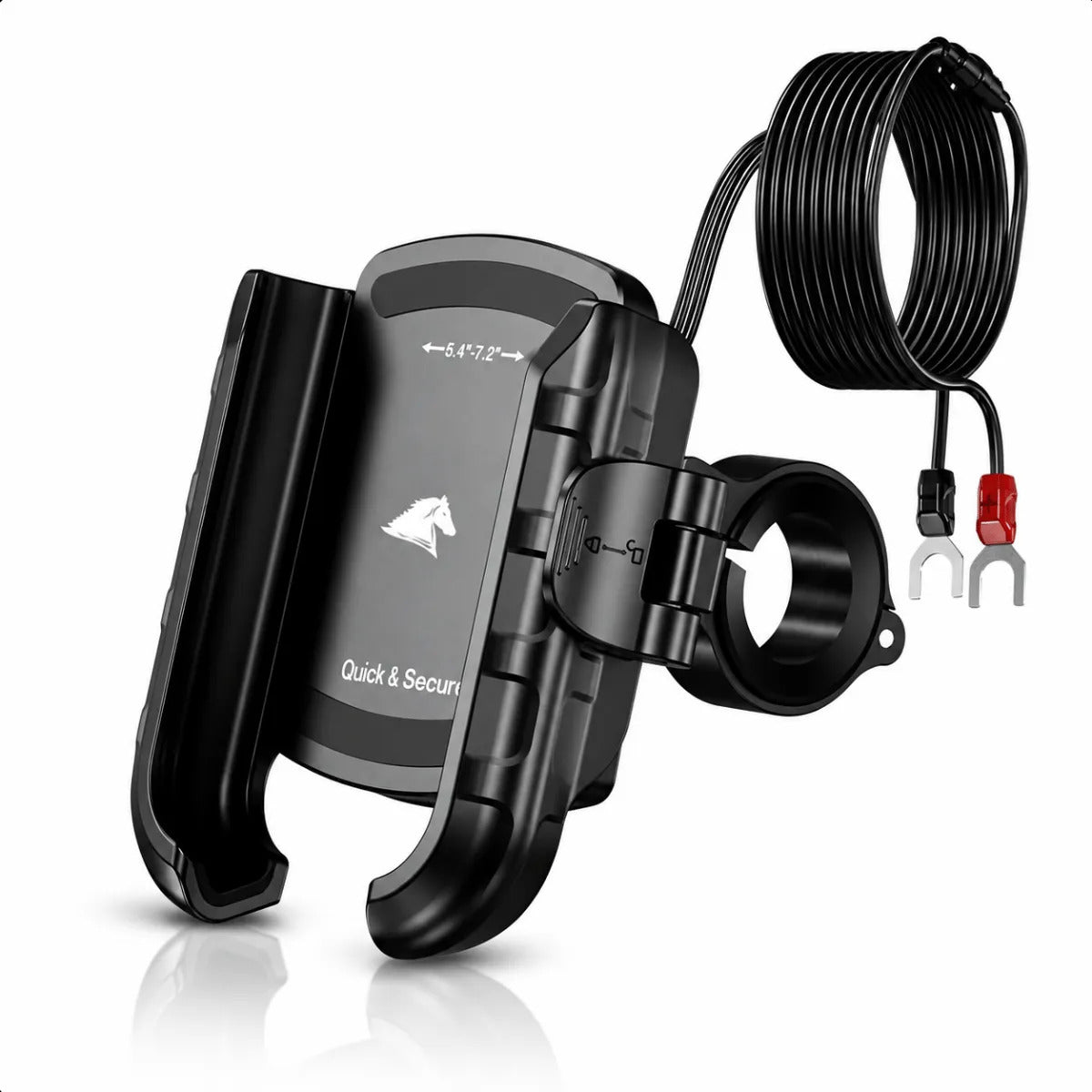Suporte Para Celular Com Carregador De Moto Antifurto Usb