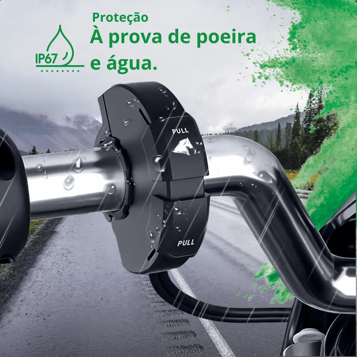Carregador Celular Moto Usb Tipo C 12v Prova D'água Aurora