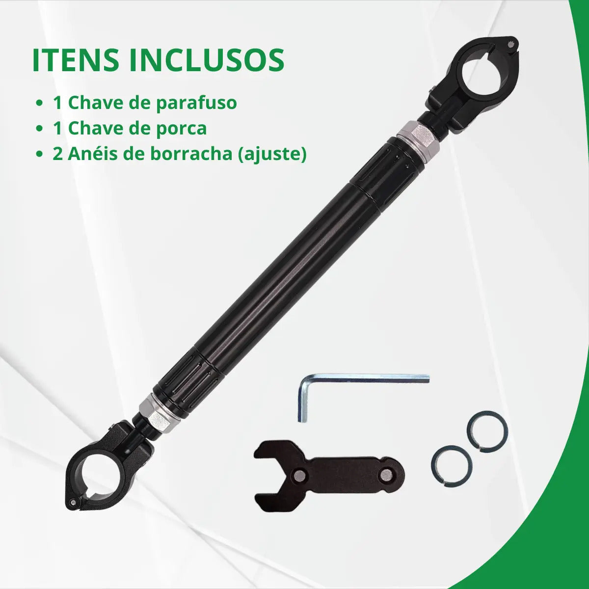 Amortecedor Direção Barra Estabilizadora Guidão Moto Aurora