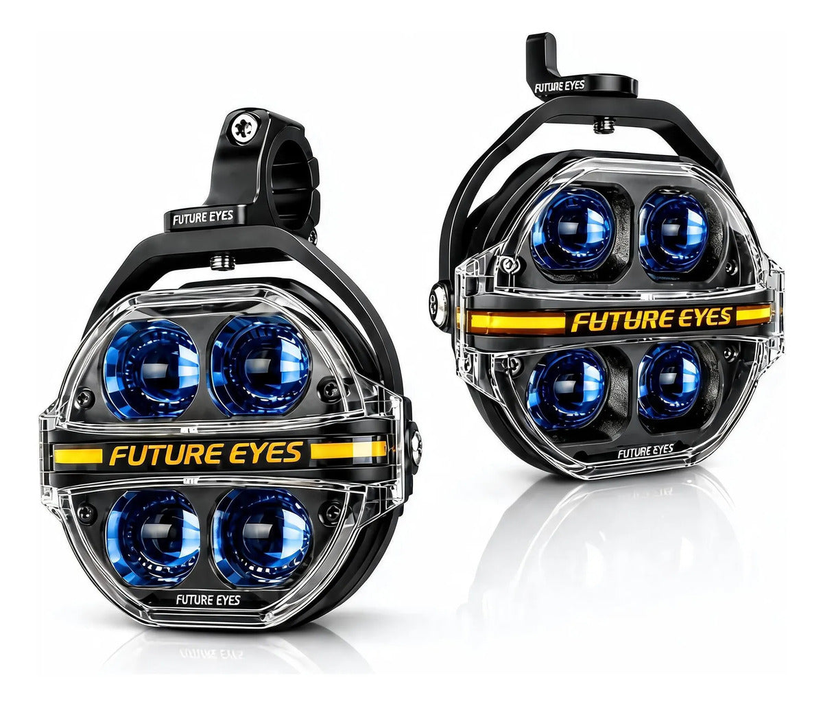 Par Farol De Milha Moto Led Auxiliar Neblina 180w Strobo