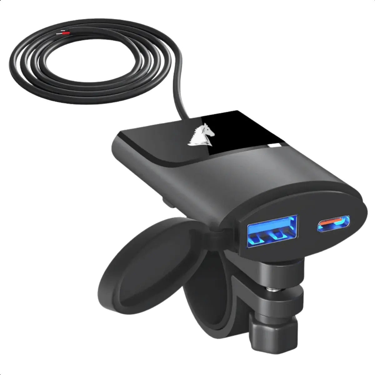 Carregador Celular Moto Usb Tipo C 12v Prova D'água Aurora