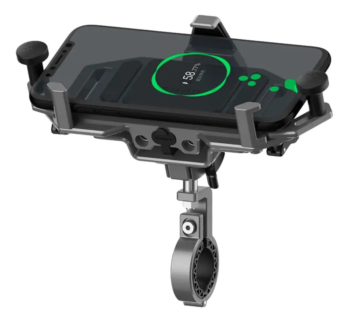 Suporte De Celular Para Moto Com Carregador Universal Usb C