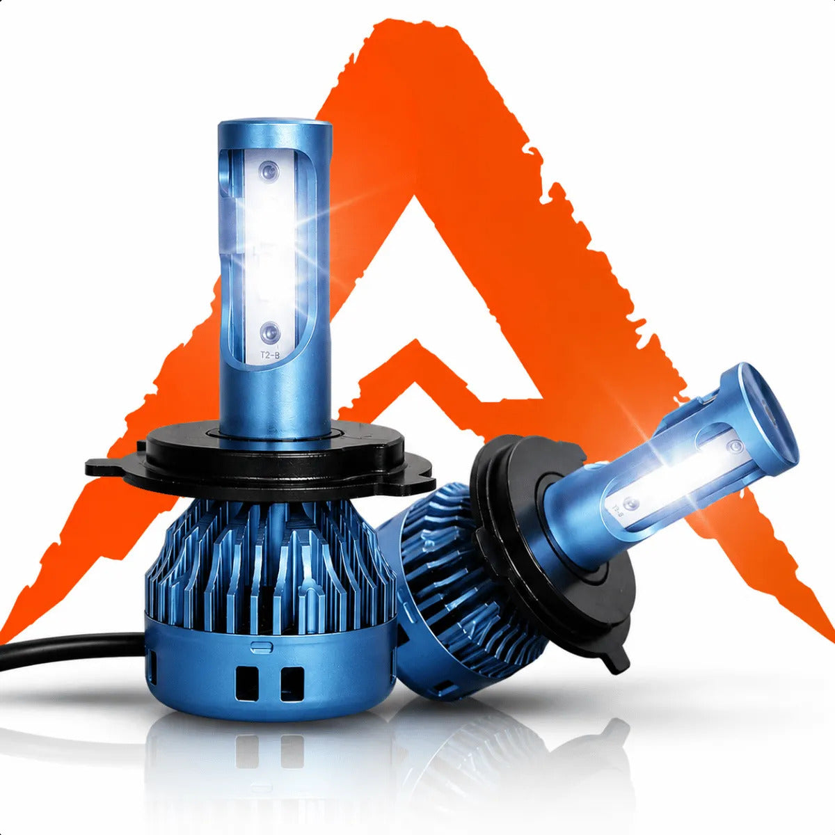Lâmpada Led Farol H4 Moto Carro Alto E Baixo 7500kv 4000lm