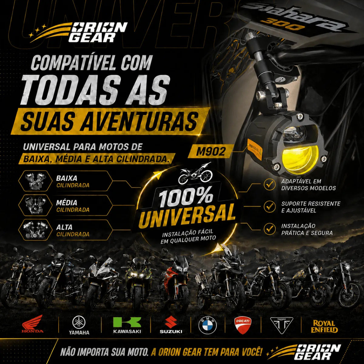 Par Farol De Milha Moto Led Lâmpada Auxiliar Neblina 120w