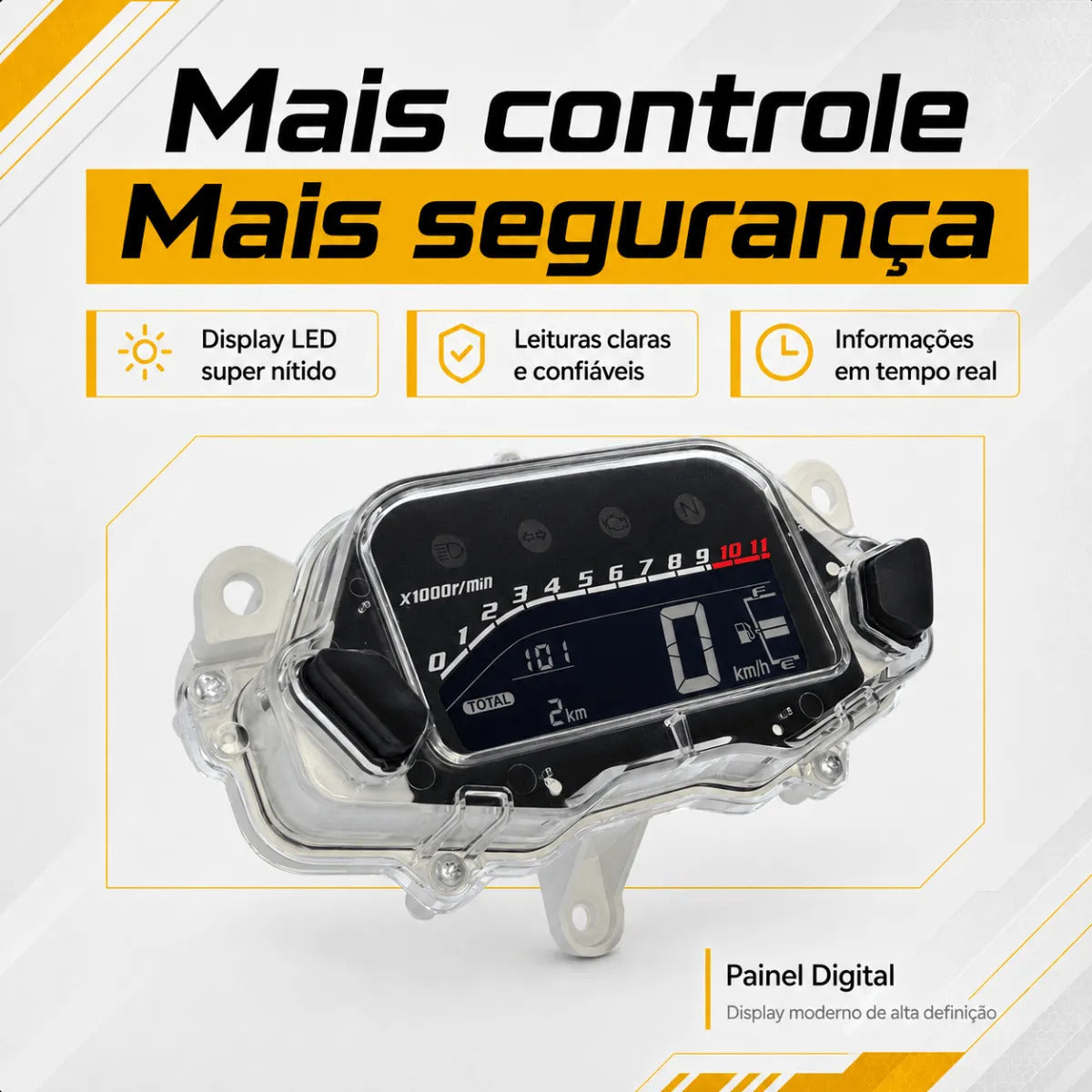 Painel Digital Blackout Honda Cg Fan Titan 160 2015/2022