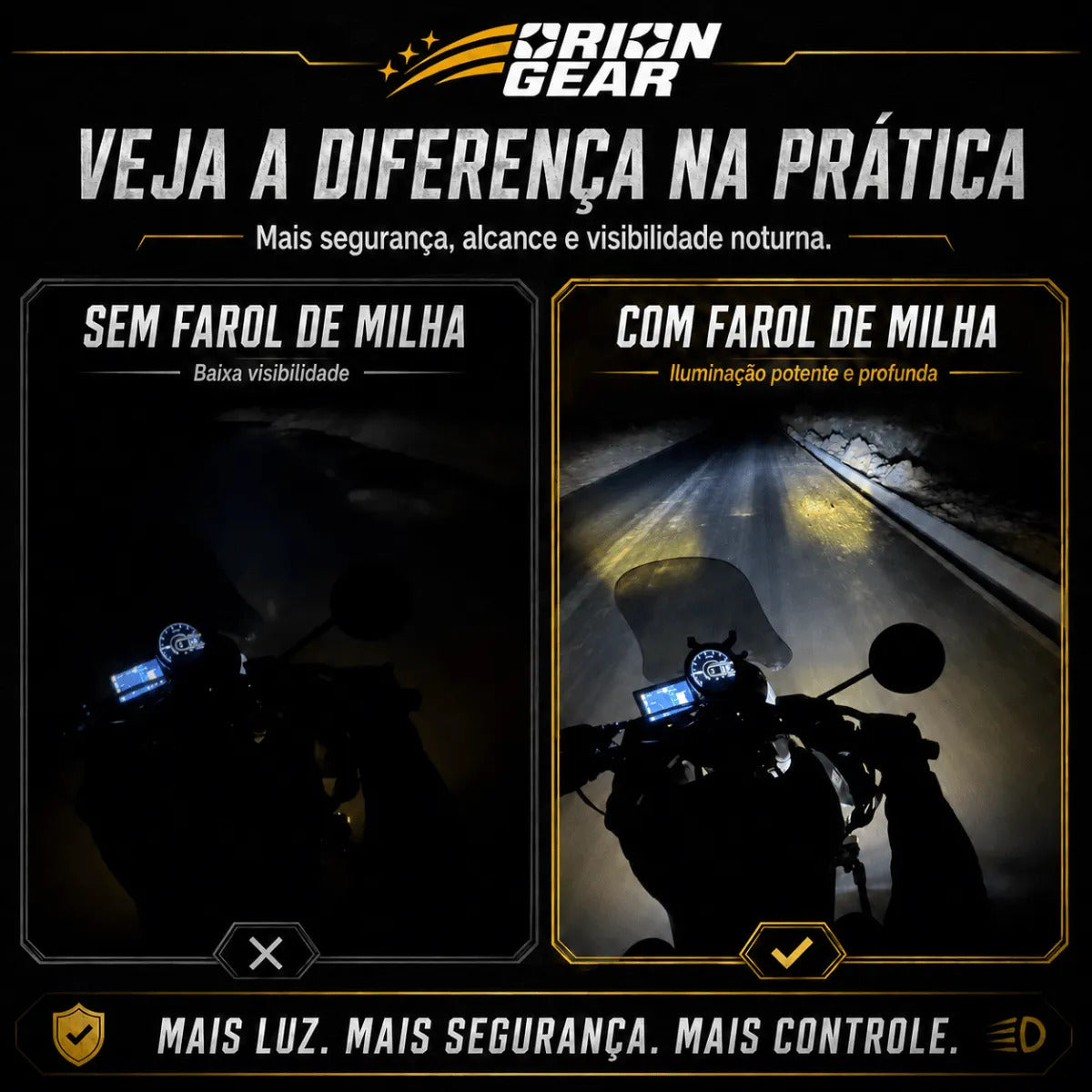 Par Farol De Milha Motocicleta Auxiliar Moto Neblina Aurora