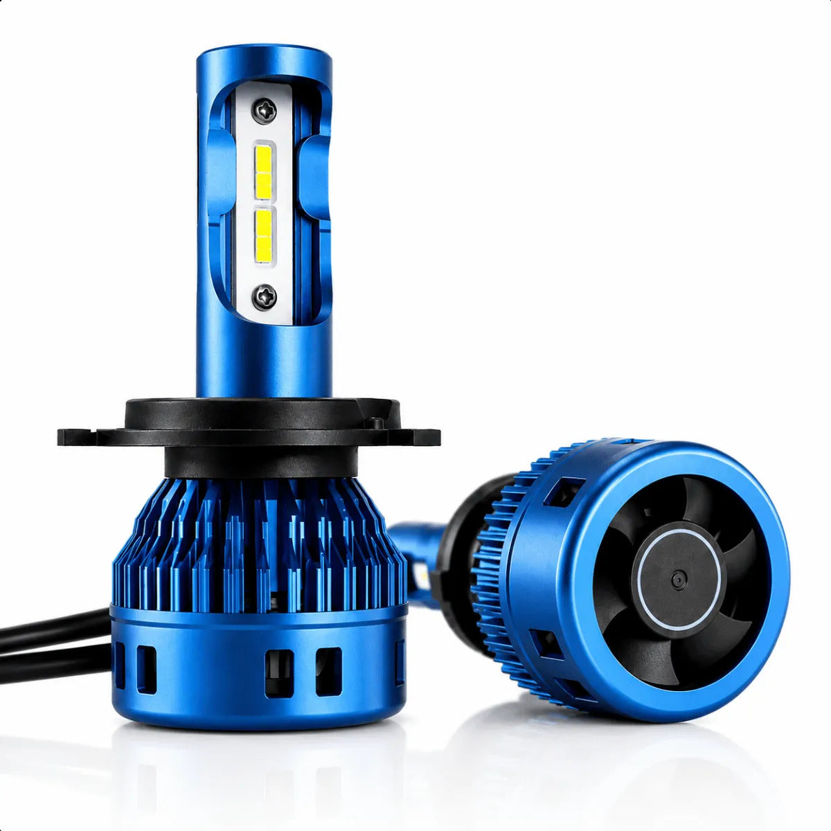 Lâmpada Led Farol H4 Moto Carro Alto E Baixo 7500kv 4000lm