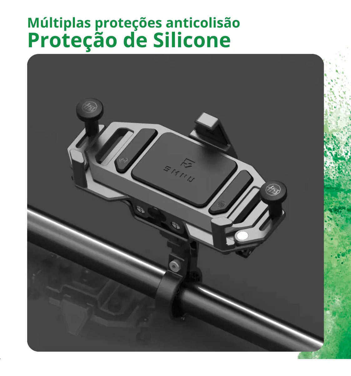 Suporte De Celular Para Moto Com Carregador Universal Usb C