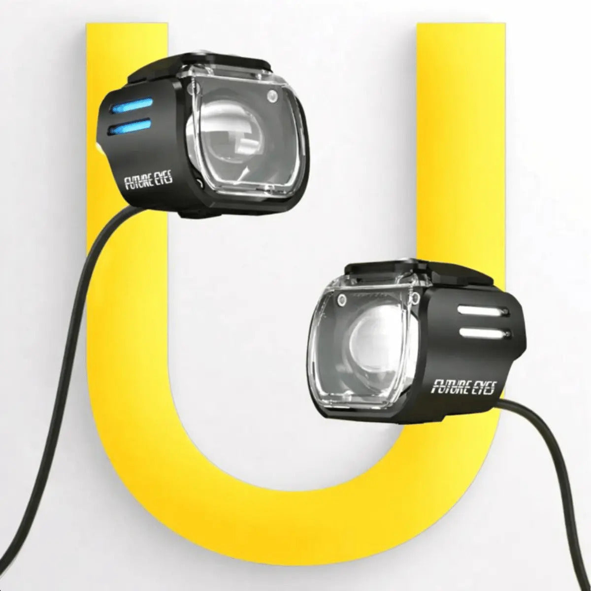 Par Farol De Milha Led Motocicleta Lâmpada Auxiliar Neblina