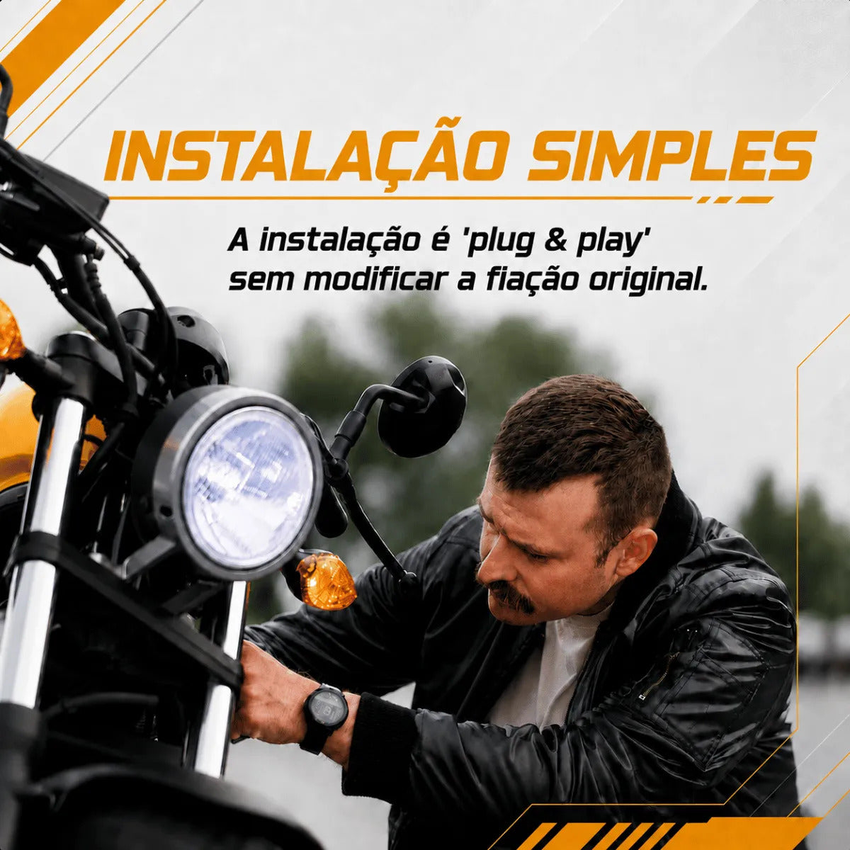 Lâmpada De Led Farol Automotivo Carro Moto H4 Canhão 4000l
