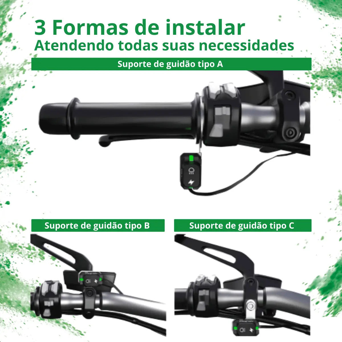 Par Farol De Milha Led Motocicleta Lâmpada Auxiliar Neblina