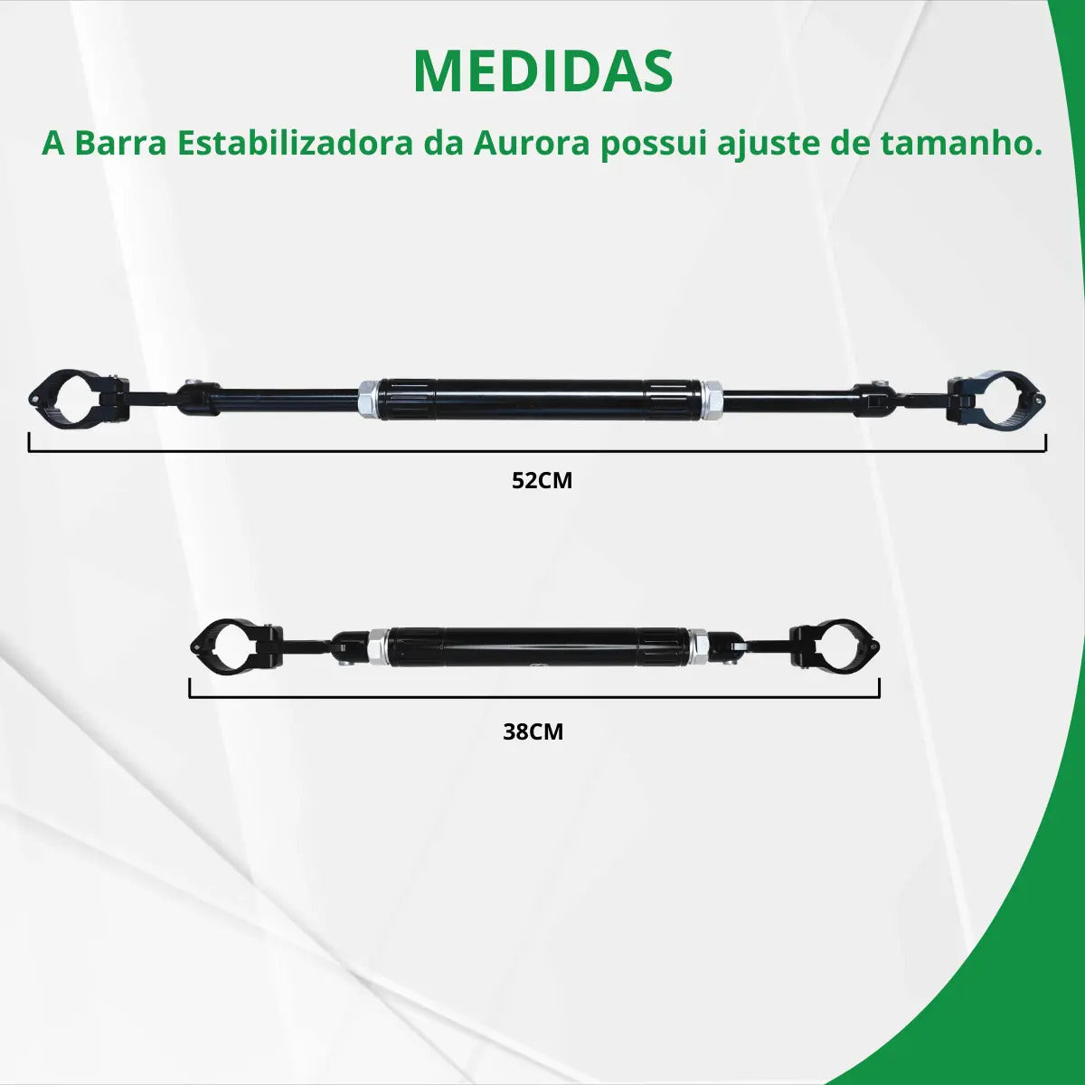 Barra Estabilizadora Guidão De Moto Haste Universal Aurora