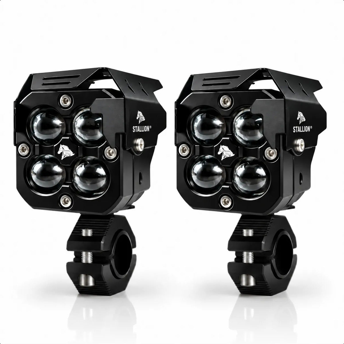 Par Farol De Milha Moto Lampada Led Auxiliar Neblina Aurora